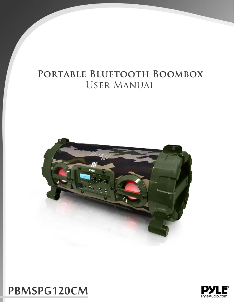 Imagen de la primera página del manual del dispositivo Street Flow PBMSPG120CM