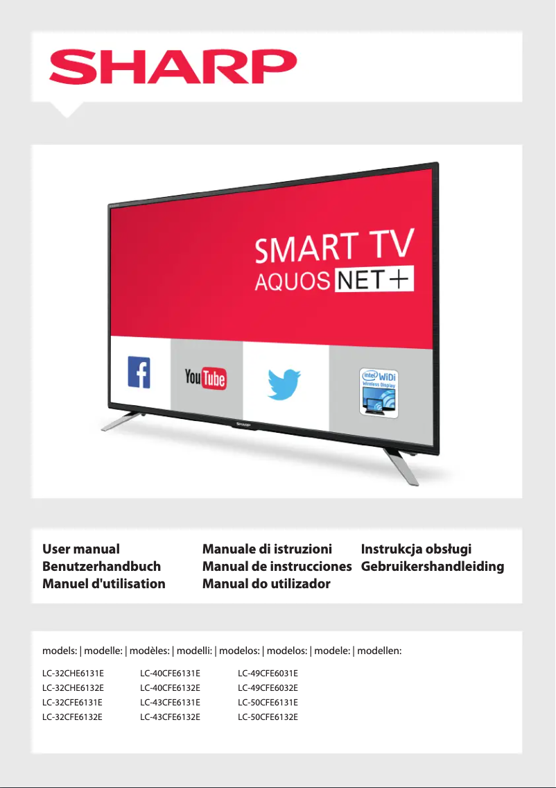 Imagen de la primera página del manual del dispositivo LC-32CFE6131E