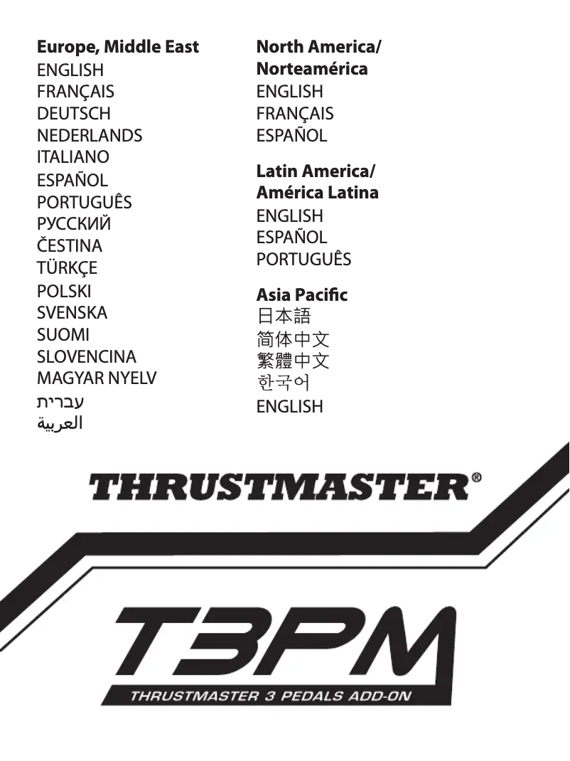Página nº 1 - Manual de usuario Thrustmaster T3PM