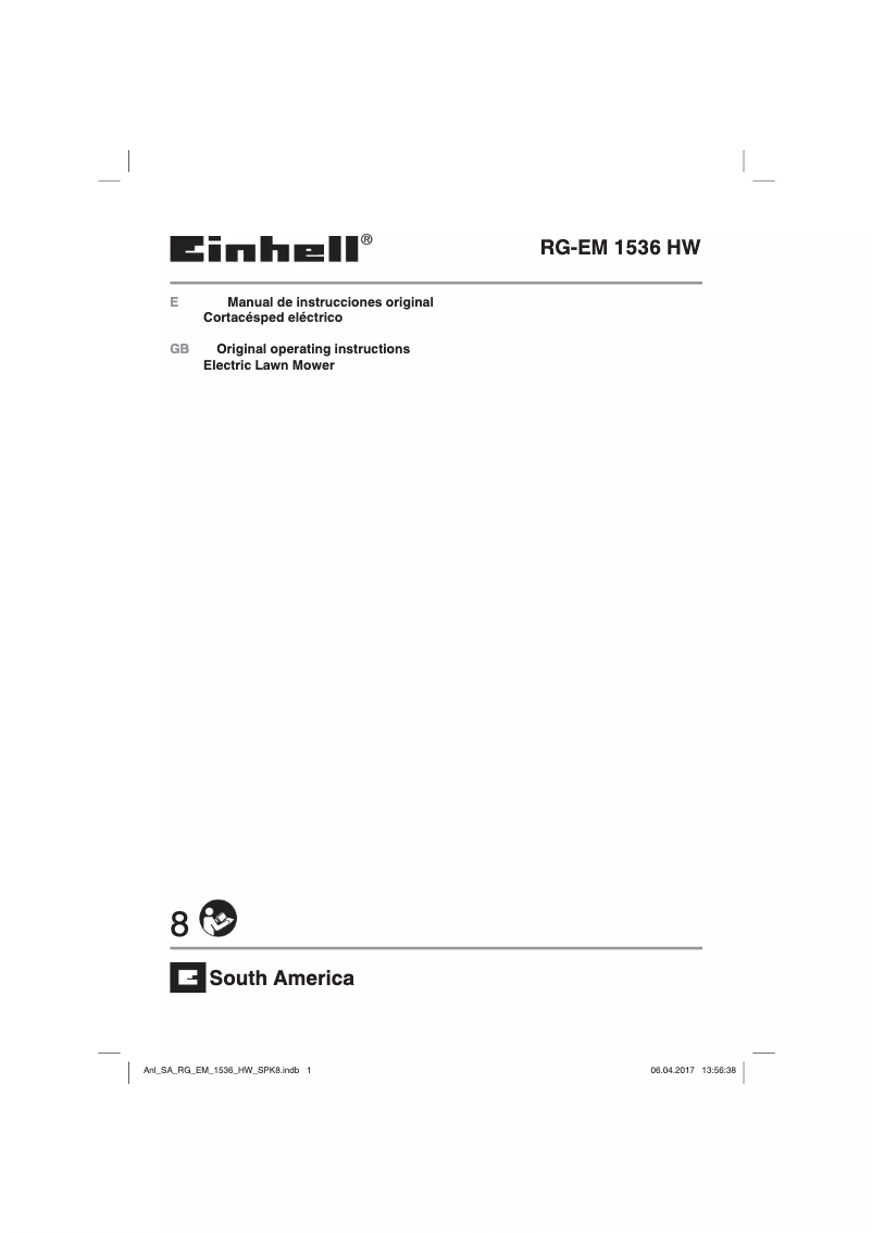 Página 1 del manual Manual de usuario Einhell RG-EM 1536 HW