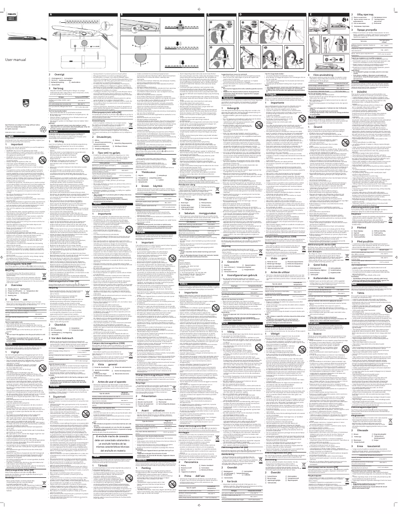 Página 1 del manual Manual de usuario Philips EssentialCare BHS510