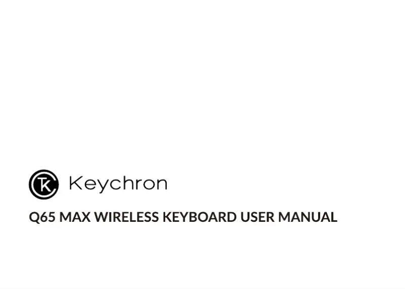 Página nº 1 - Manual de usuario Keychron Q65 Max