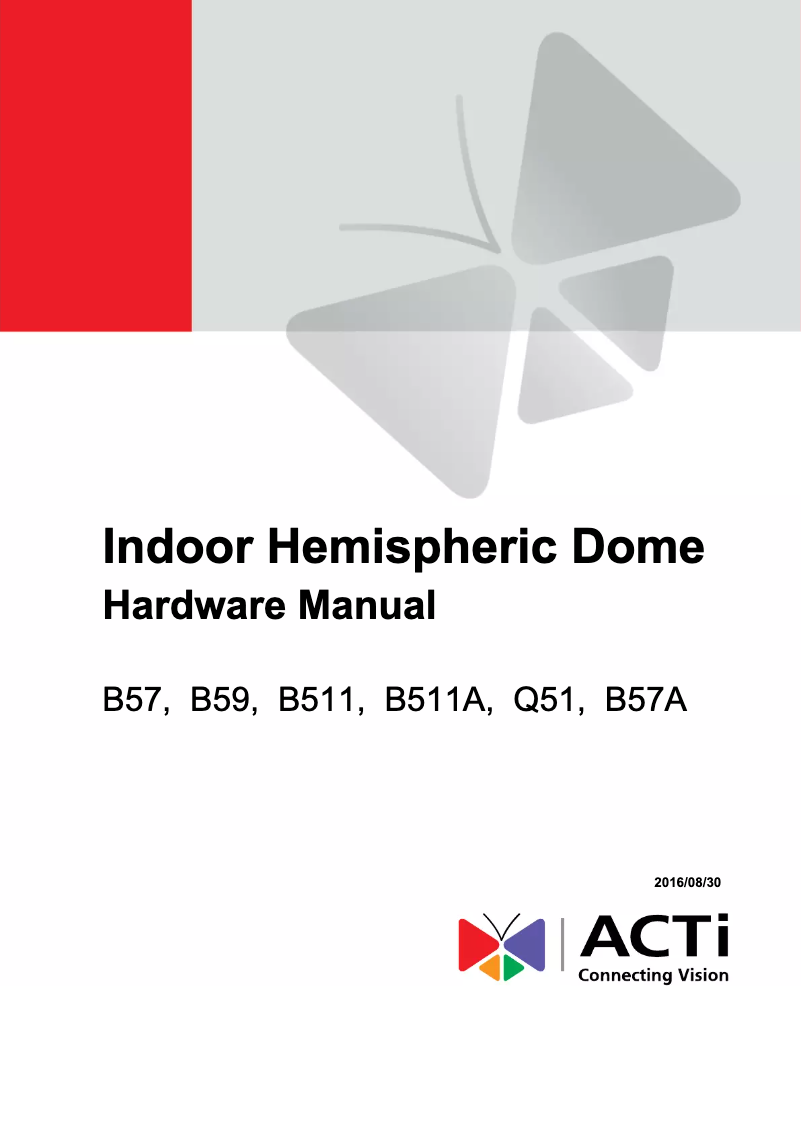 Página 1 del manual Manual de usuario ACTi Q51