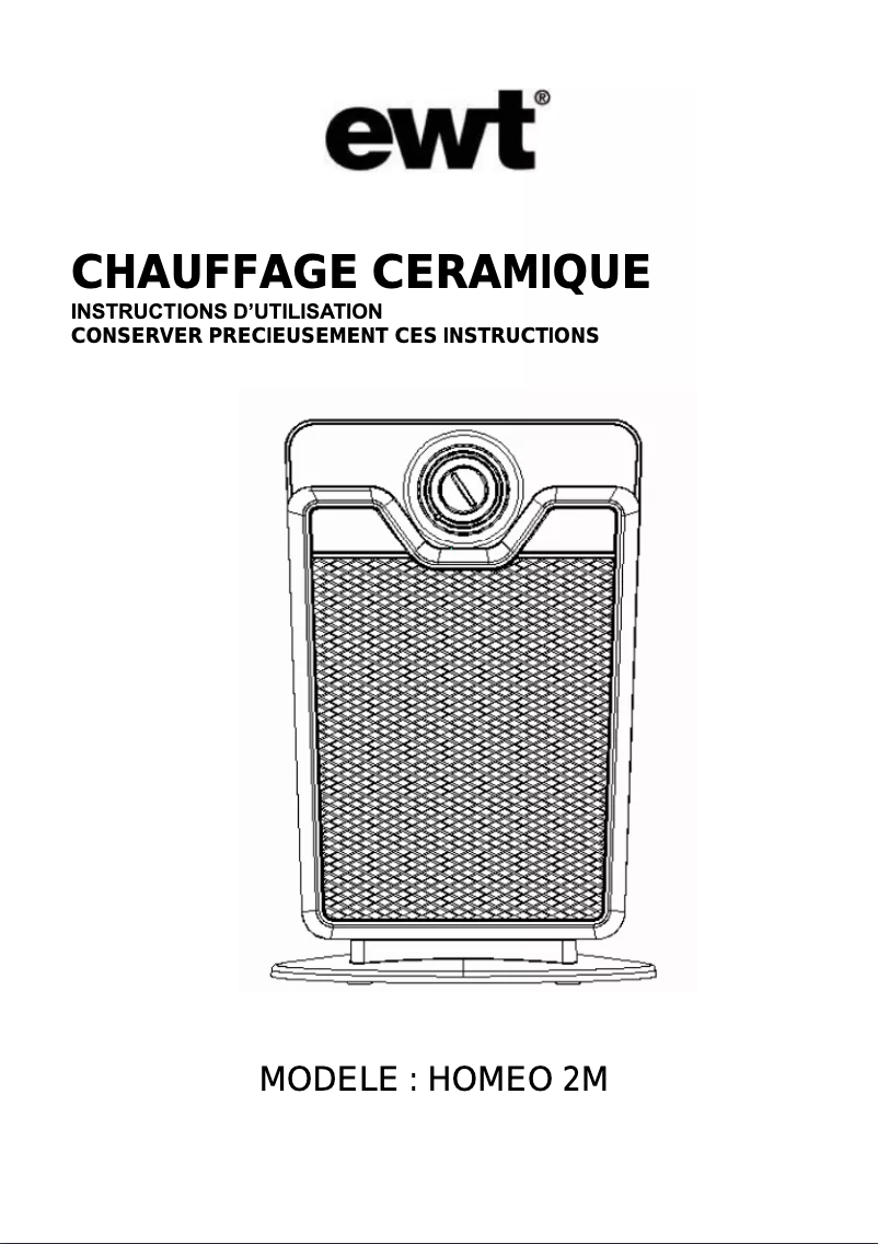 Imagen de la primera página del manual del dispositivo HOMEO 2M