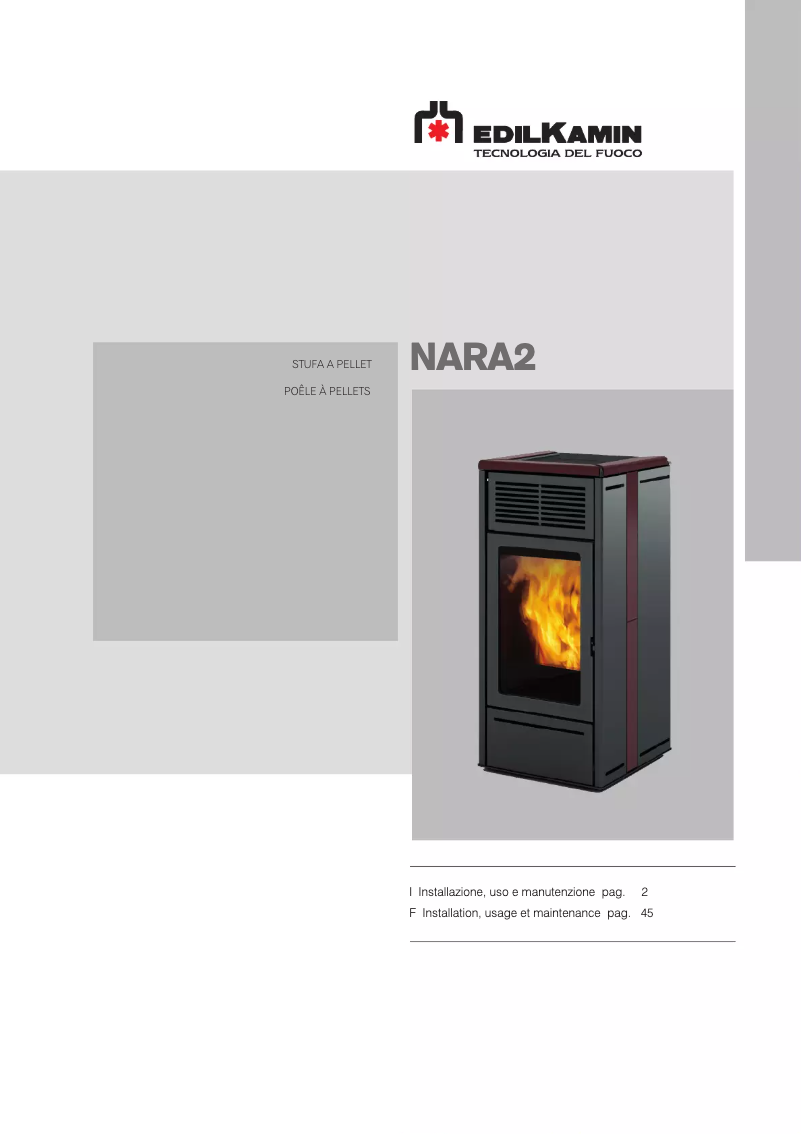 Imagen de la primera página del manual del dispositivo NARA2