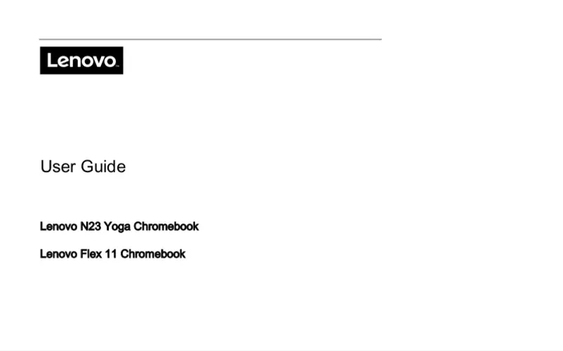 Imagen de la primera página del manual del dispositivo Flex 11 Chromebook