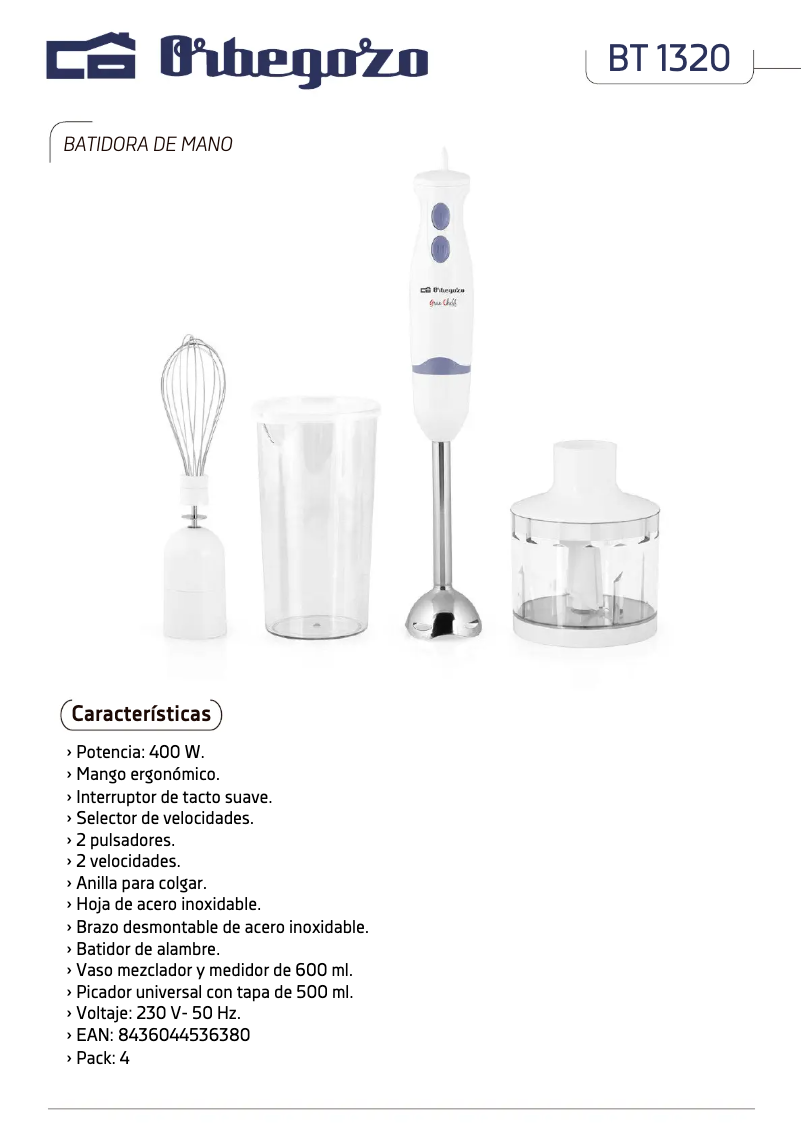 Imagen de la primera página del manual del dispositivo BT 1320