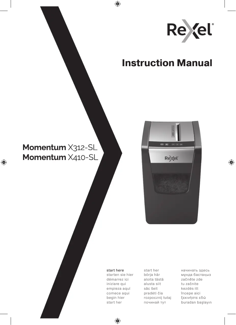 Imagen de la primera página del manual del dispositivo Momentum X410-SL