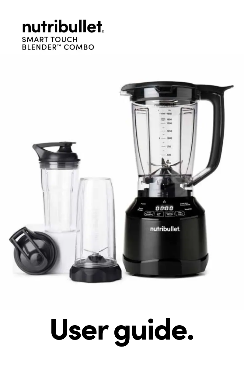 Página 1 del manual Manual de usuario NutriBullet Smart Touch Blender Combo