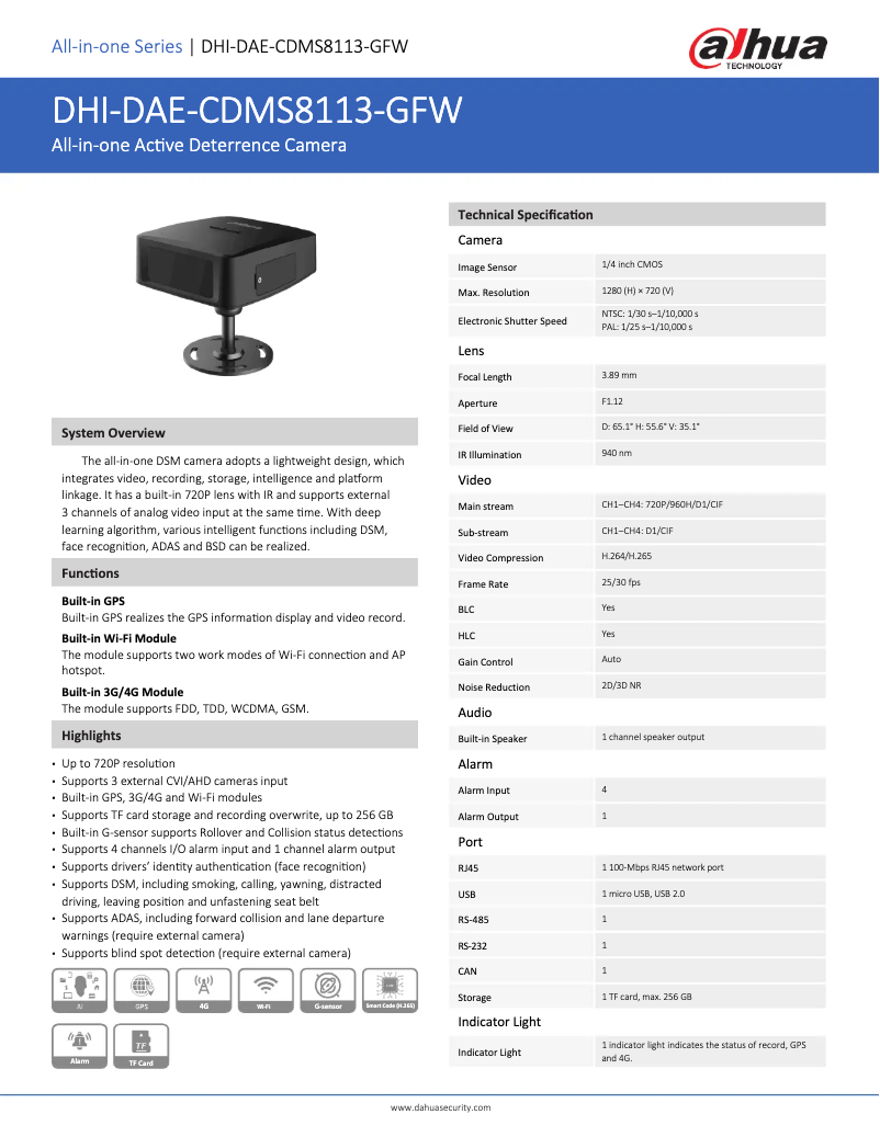 Imagen de la primera página del manual del dispositivo DAE-CDMS8113-GFW