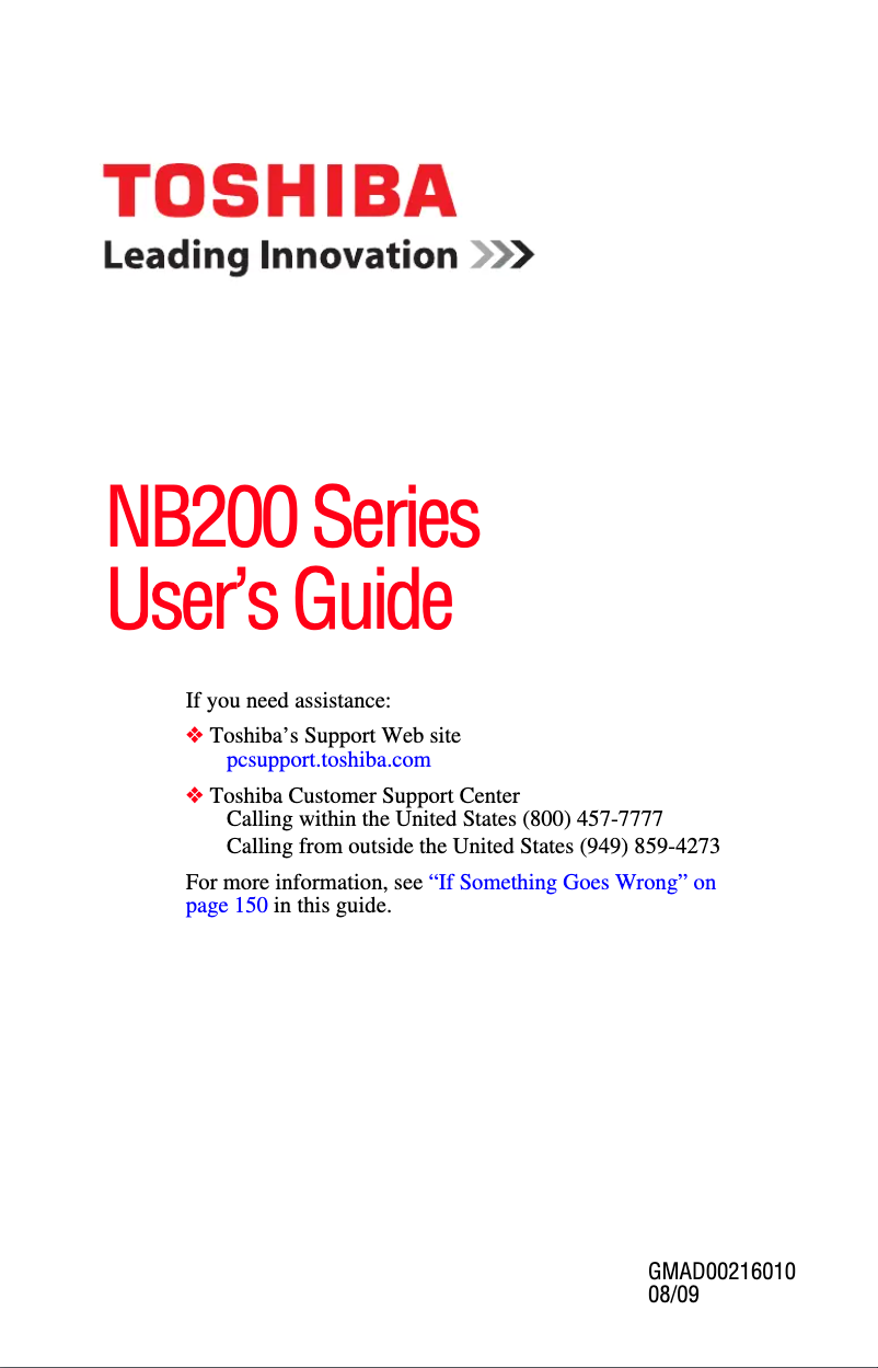 Imagen de la primera página del manual del dispositivo Mini NB200