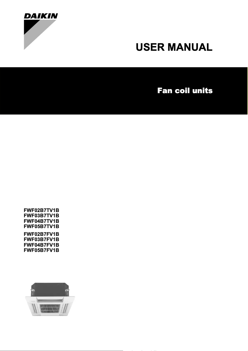 Página nº 1 - Manual de usuario Daikin FWF04B5TV1B