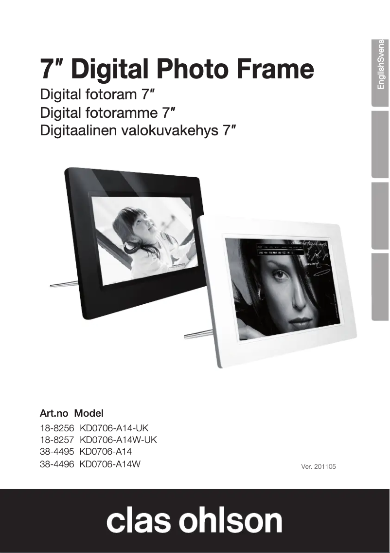 Imagen de la primera página del manual del dispositivo KD0706-A14