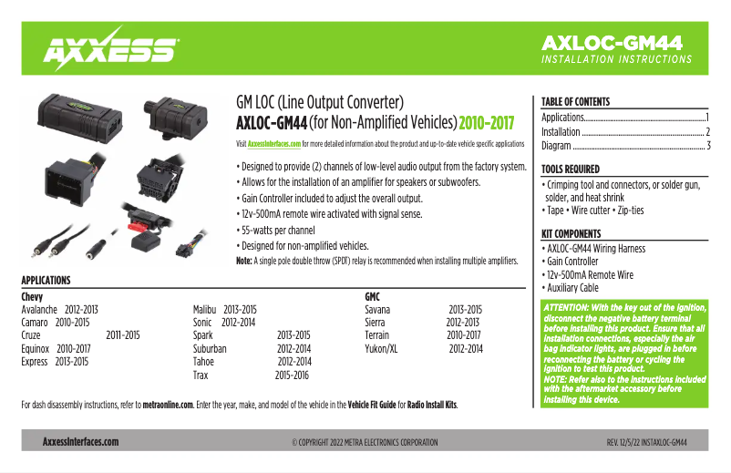 Página 1 del manual Manual de usuario AXESS AXLOC-GM44