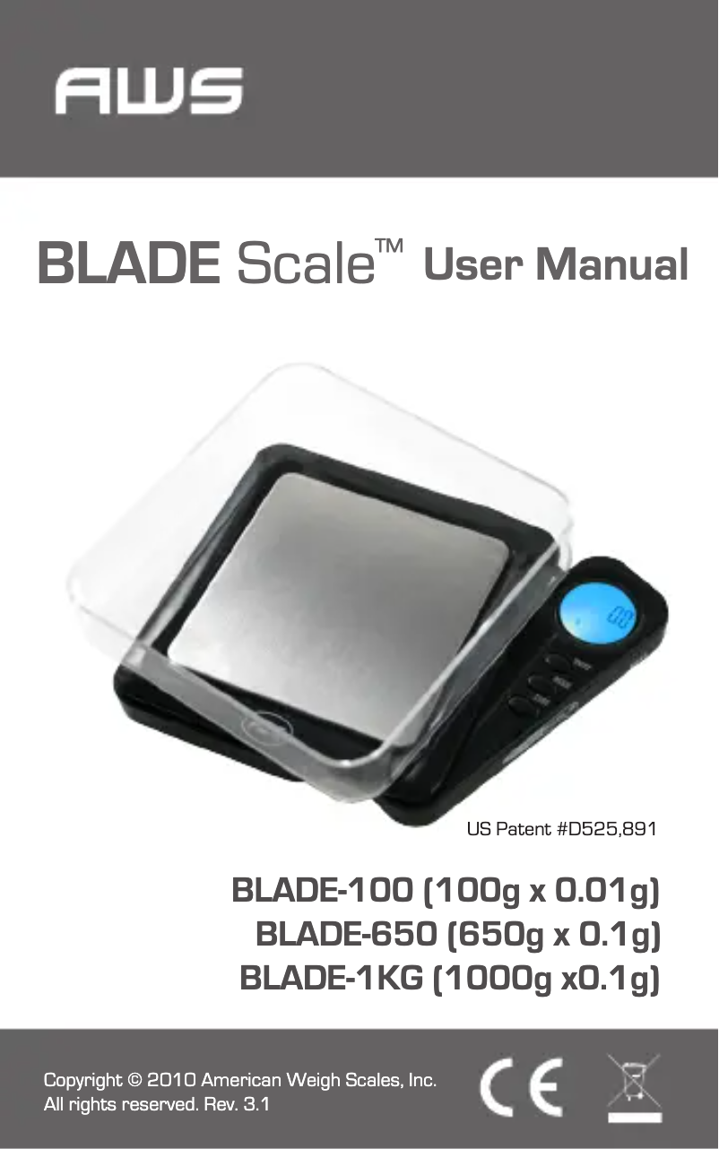 Imagen de la primera página del manual del dispositivo Blade BL-650