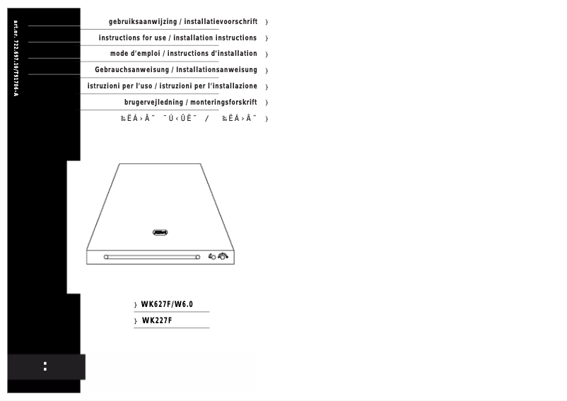 Página 1 del manual Manual de usuario Atag WK627F