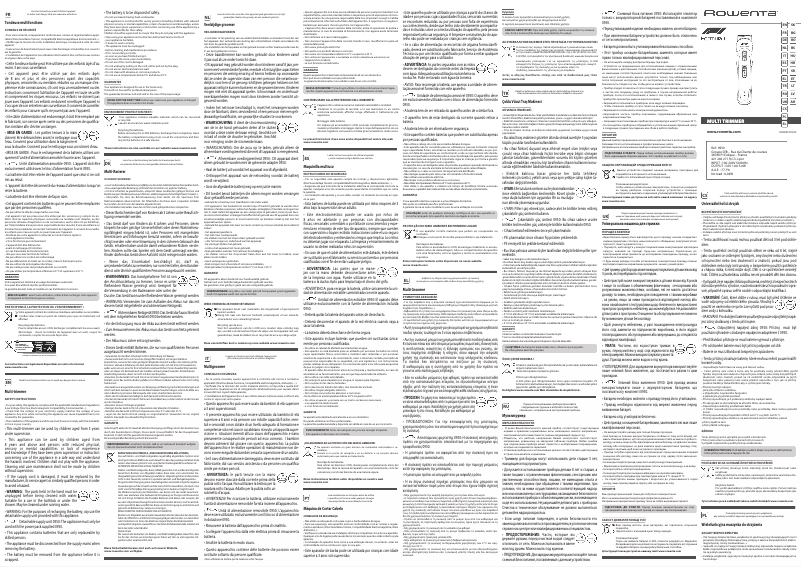 Imagen de la primera página del manual del dispositivo Selectium 10-in-1 Formula 1 TN944M
