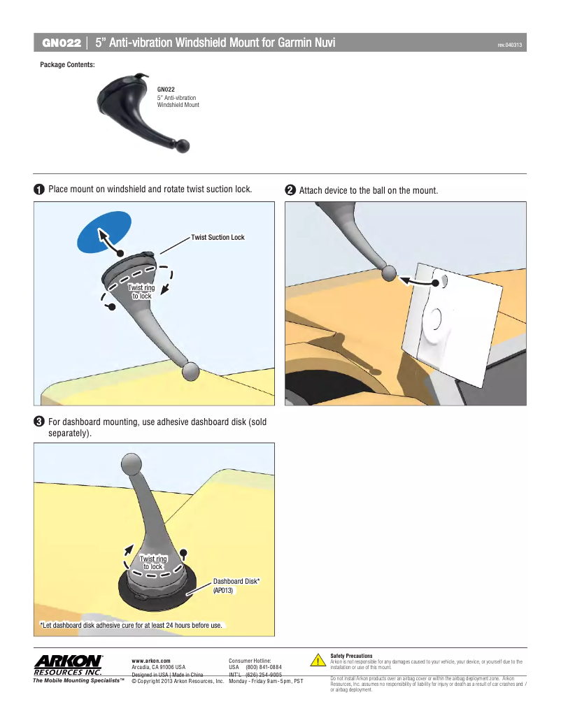Imagen de la primera página del manual del dispositivo GN022
