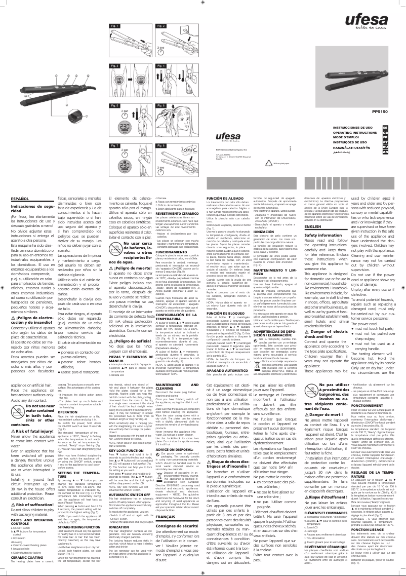 Página 1 del manual Manual de usuario Ufesa PP5150