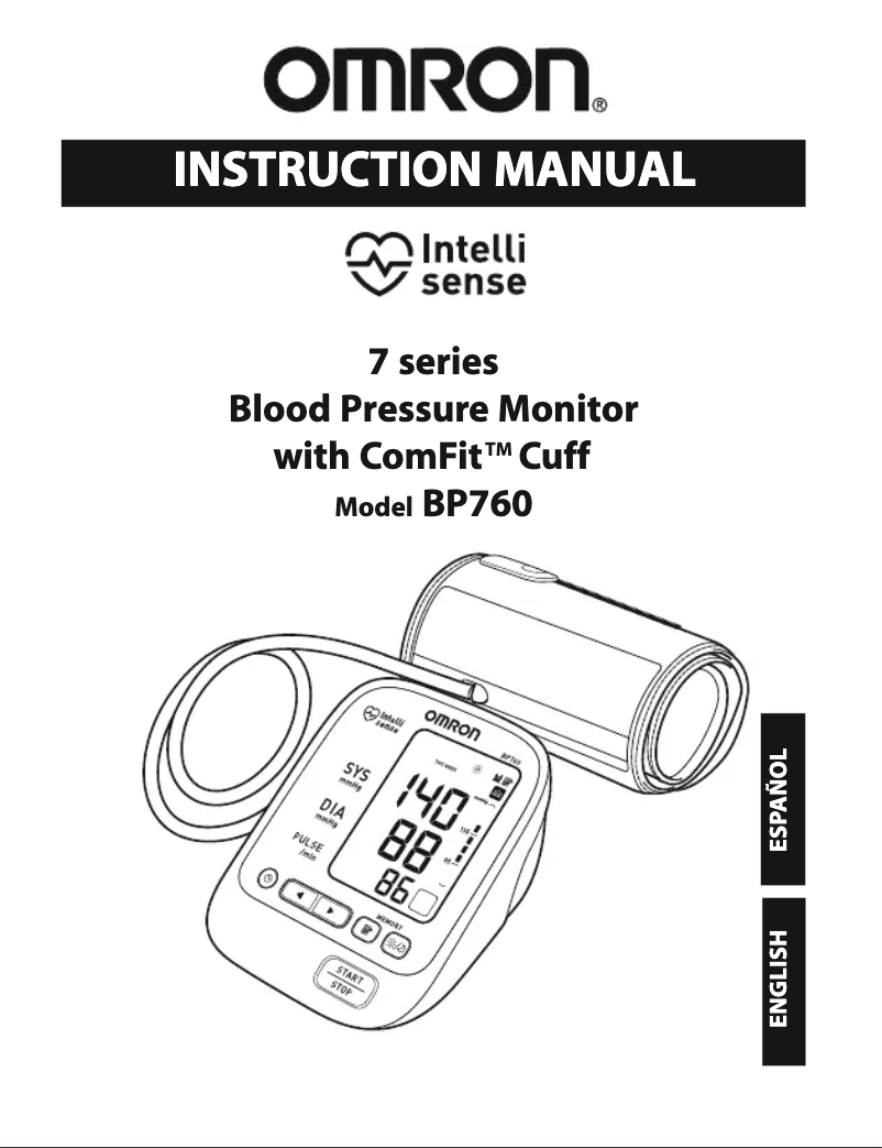 Página nº 1 - Manual de usuario Omron BP760