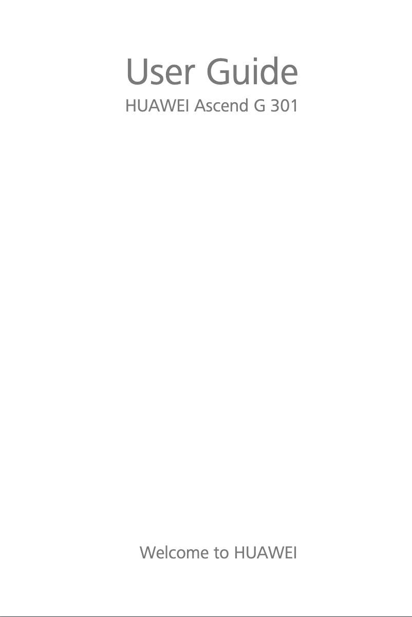 Imagen de la primera página del manual del dispositivo Ascend G301