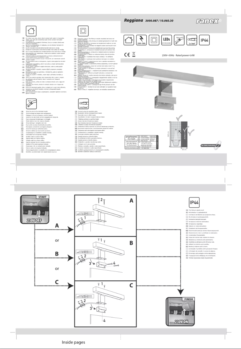 Imagen de la primera página del manual del dispositivo Reggiana 3000.087