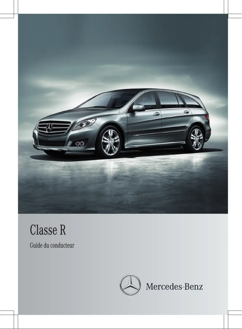 Página 1 del manual Manual de usuario Mercedes-Benz R-Class (2012)