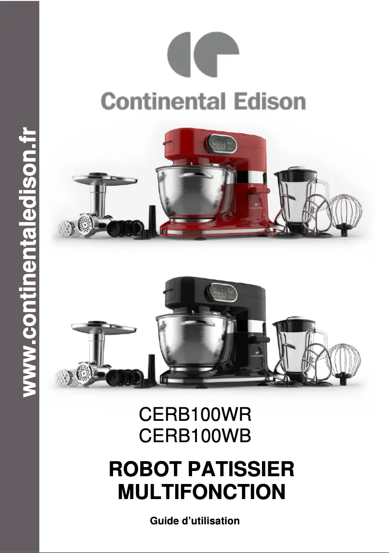 Página nº 1 - Manual de usuario Continental Edison CERB100WR