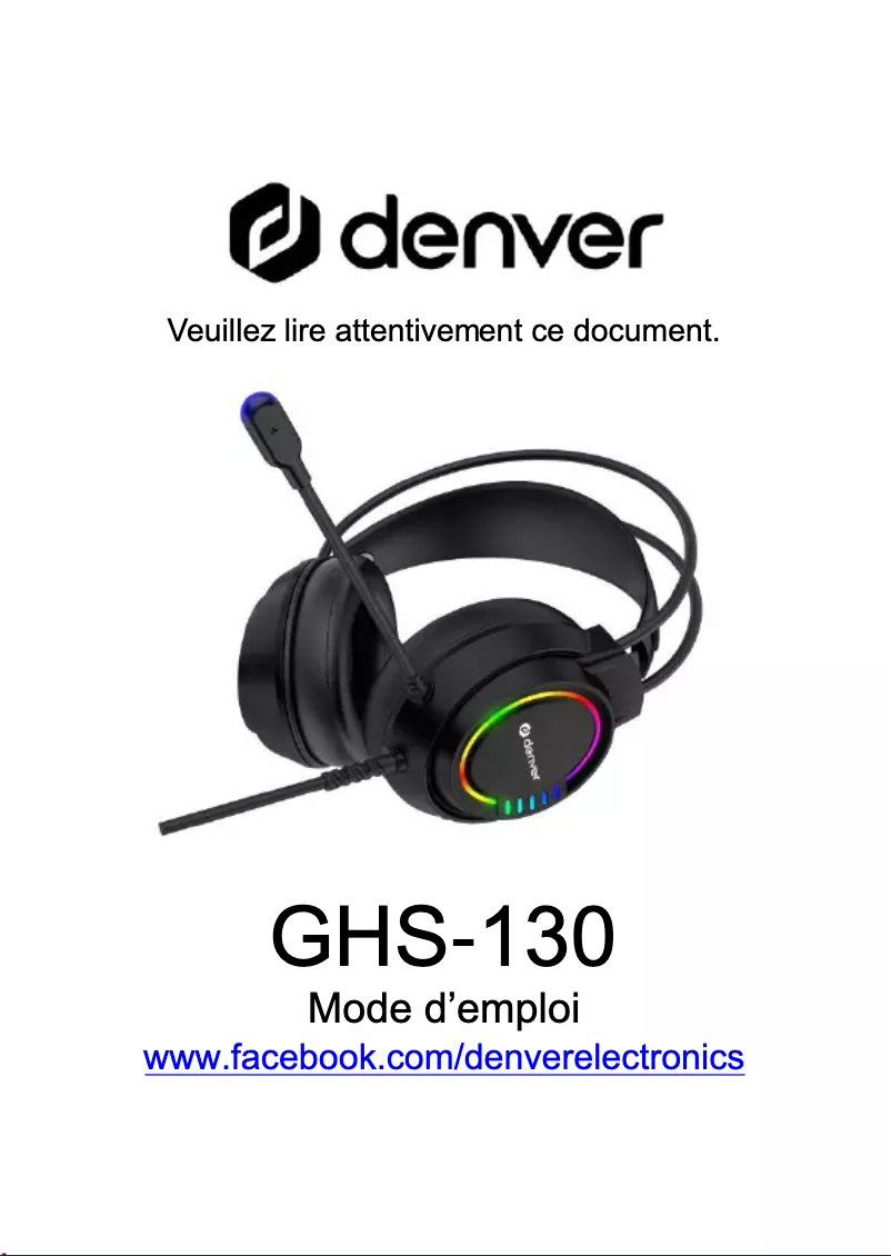 Imagen de la primera página del manual del dispositivo GHS-130