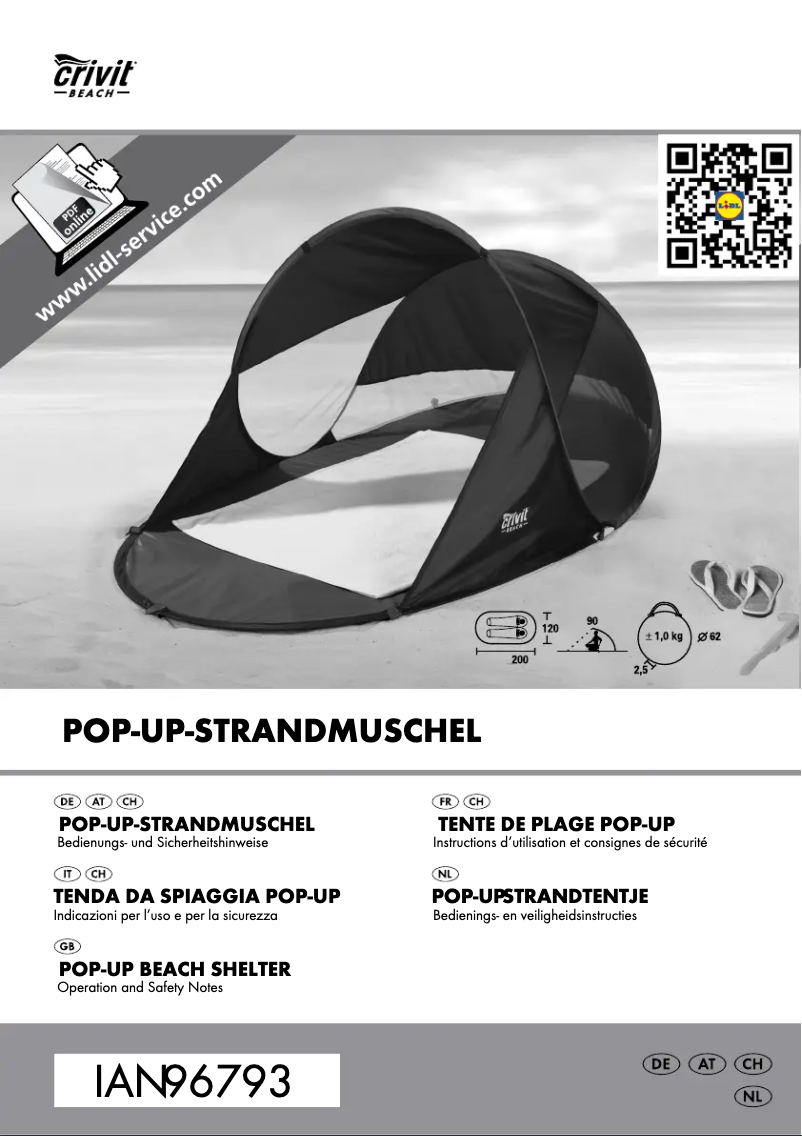 Imagen de la primera página del manual del dispositivo IAN 96793