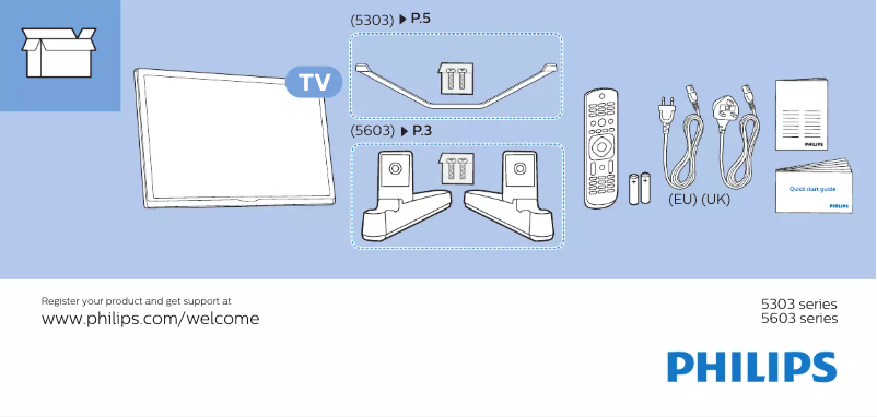 Página 1 del manual Guía de inicio rápido Philips 24PFS5603