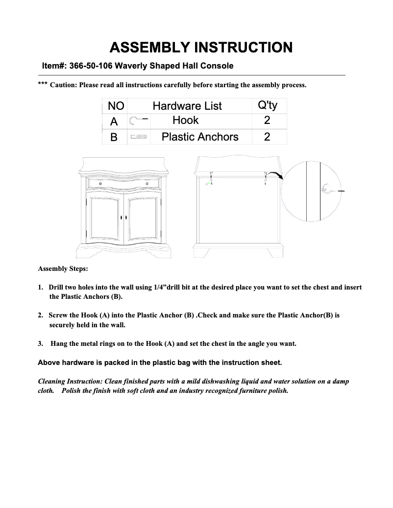Imagen de la primera página del manual del dispositivo 366-50-106