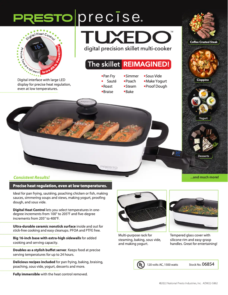 Imagen de la primera página del manual del dispositivo Tuxedo 06854