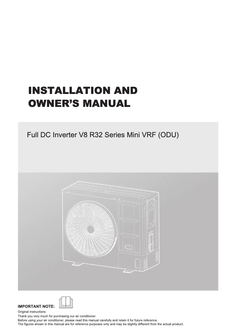 Imagen de la primera página del manual del dispositivo MV8M-120WV2RN8
