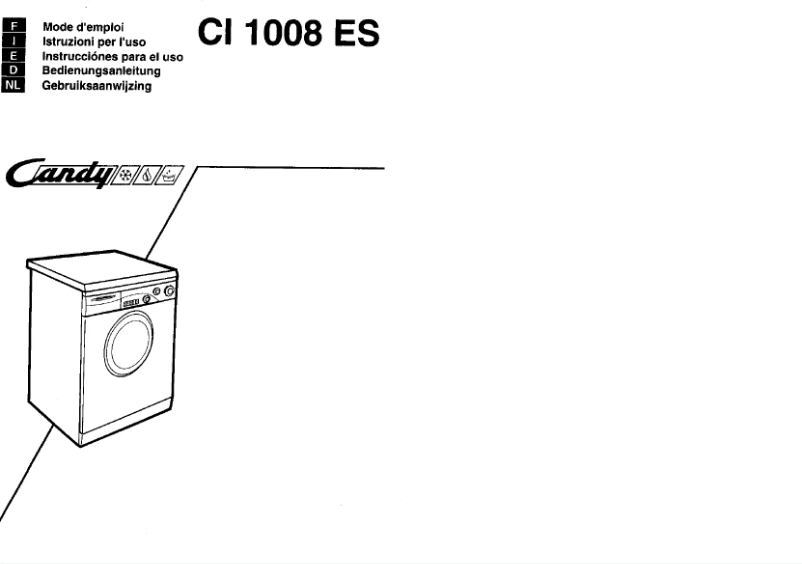 Página 1 del manual Manual de usuario Candy CI 1008 ES