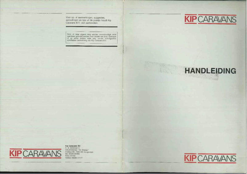 Página 1 del manual Manual de usuario Kip 1987