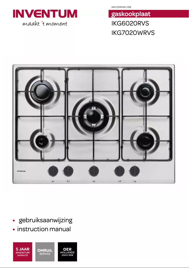 Página 1 del manual Manual de usuario Inventum IKG6020