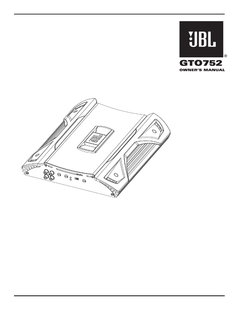 Página 1 del manual Manual de usuario JBL GTO752