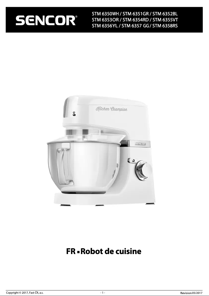 Página 1 del manual Manual de usuario Sencor STM 6350WH