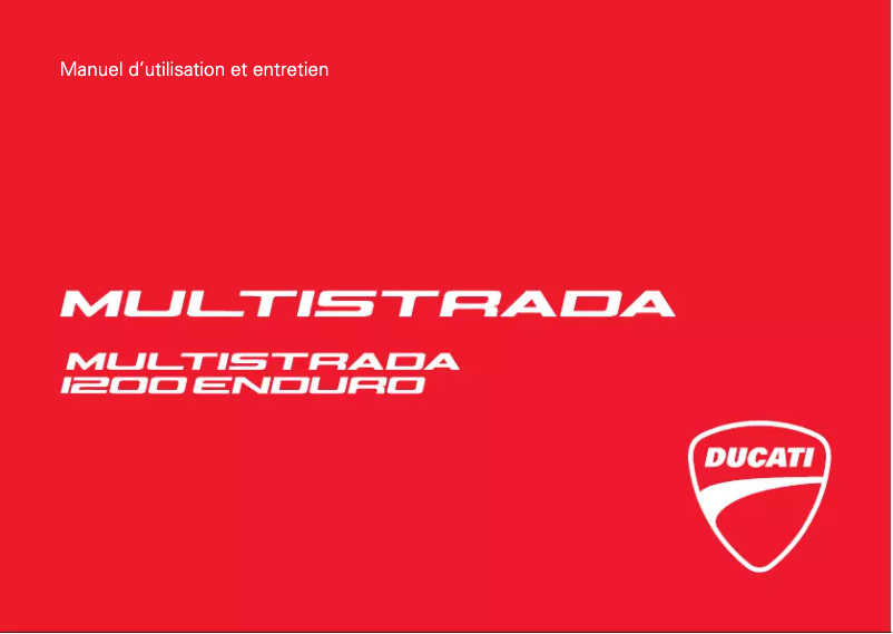 Imagen de la primera página del manual del dispositivo Multistrada 1200 Enduro (2017)