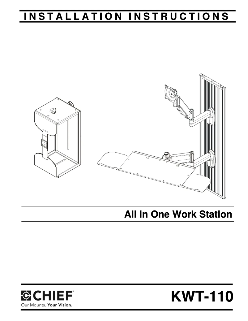 Página 1 del manual Manual de usuario Chief KWT110B