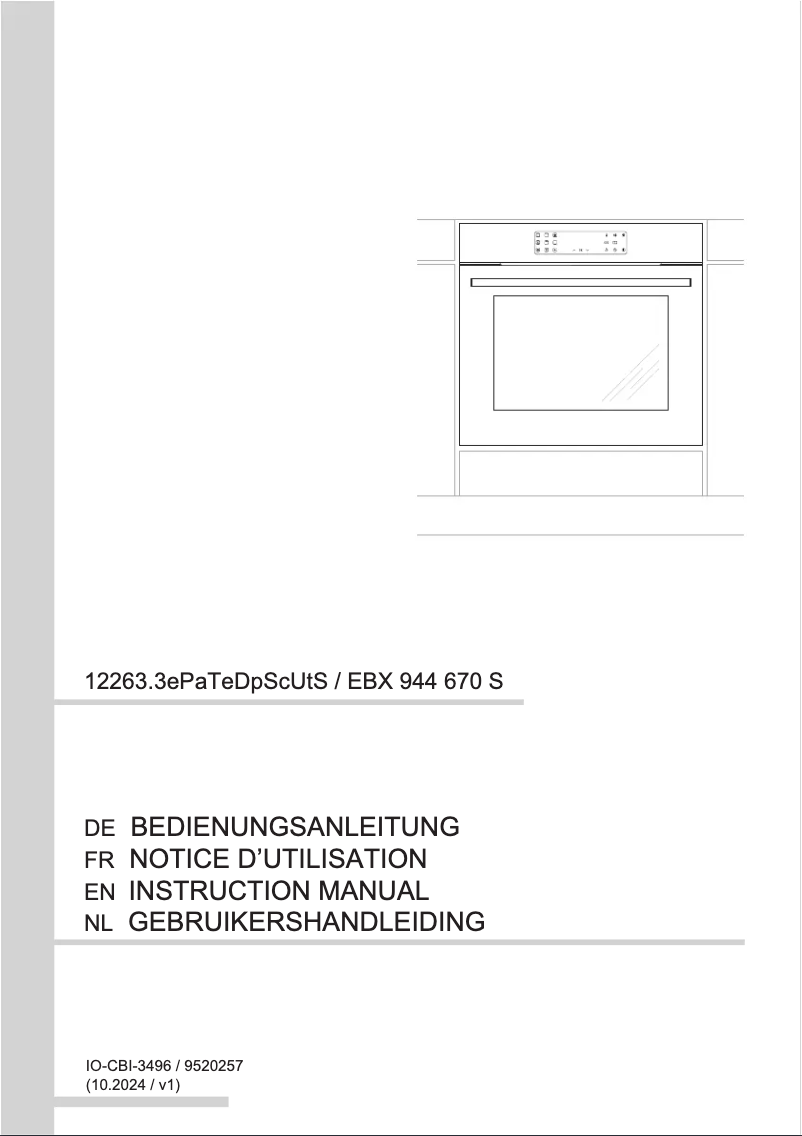 Imagen de la primera página del manual del dispositivo EBX 944 670 S