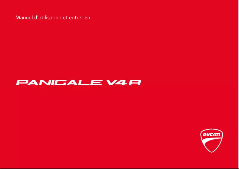 Imagen de la primera página del manual del dispositivo Panigale V4 R (2019)