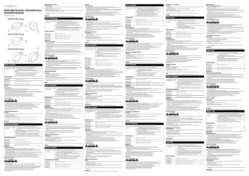 Imagen de la primera página del manual del dispositivo WCPD18W100WT