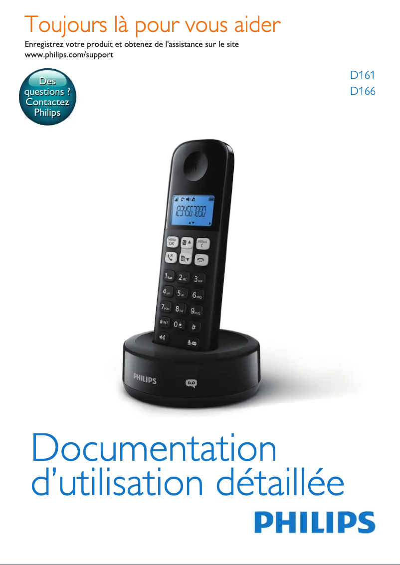 Página 1 del manual Manual de usuario Philips D166