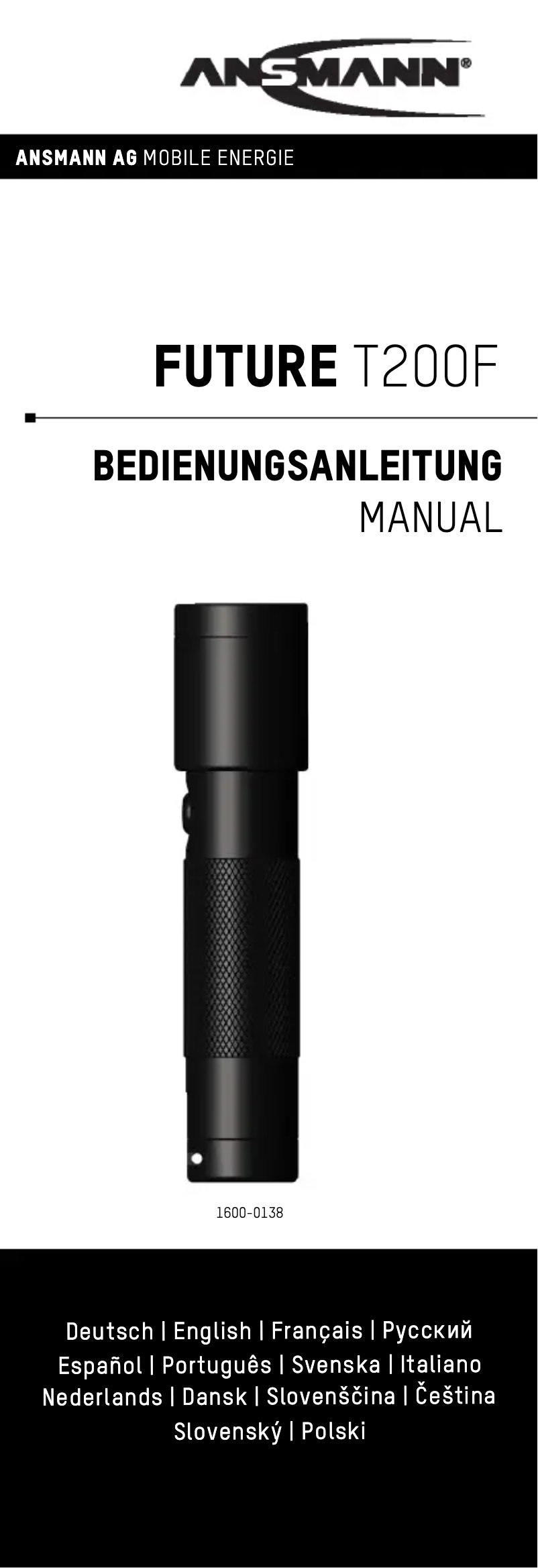 Imagen de la primera página del manual del dispositivo Future T200F