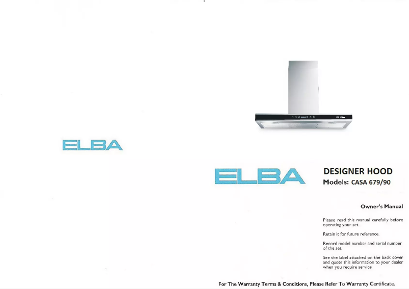 Página 1 del manual Manual de usuario Elba Casa 679/90