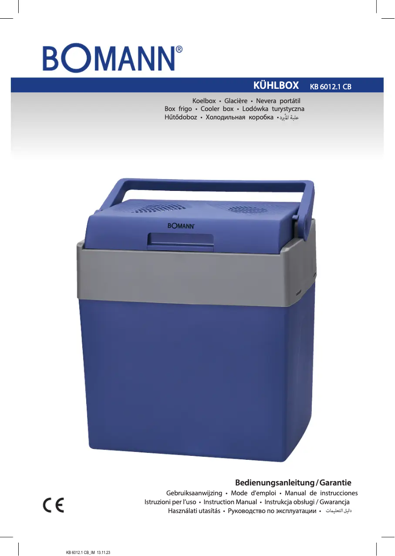 Página 1 del manual Manual de usuario Bomann KB 6012.1 CB