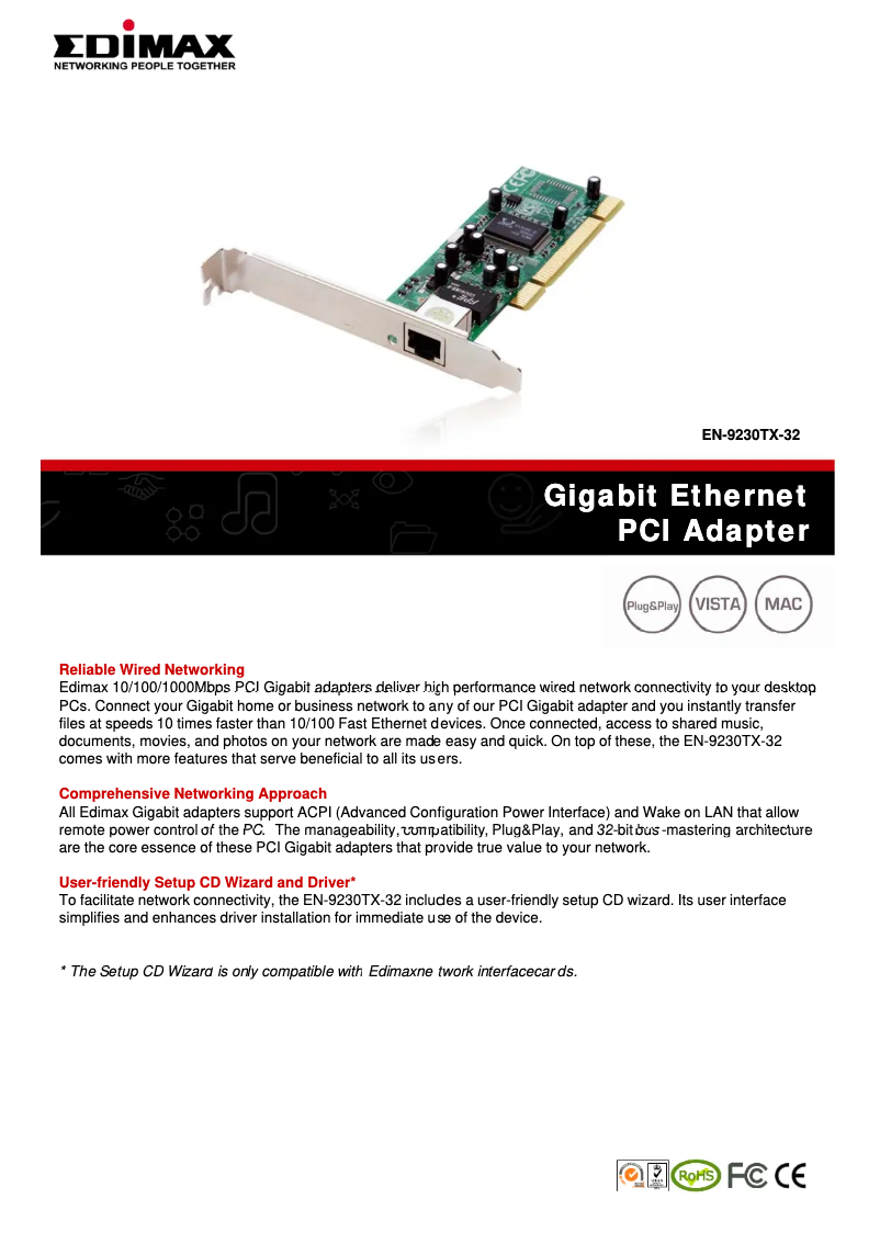 Imagen de la primera página del manual del dispositivo EN-9230TX-32