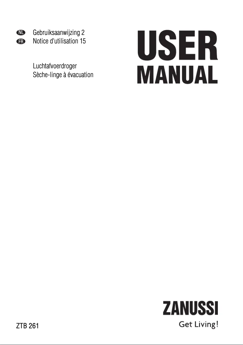 Página 1 del manual Manual de usuario Zanussi ZTB 261